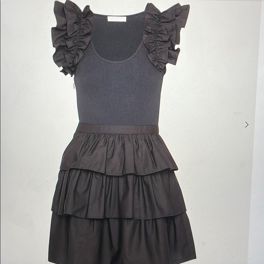 Ulla Johnson Hanna Tiered Ruffle Mini Dress